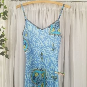 Betsy Johnson blue rose dress